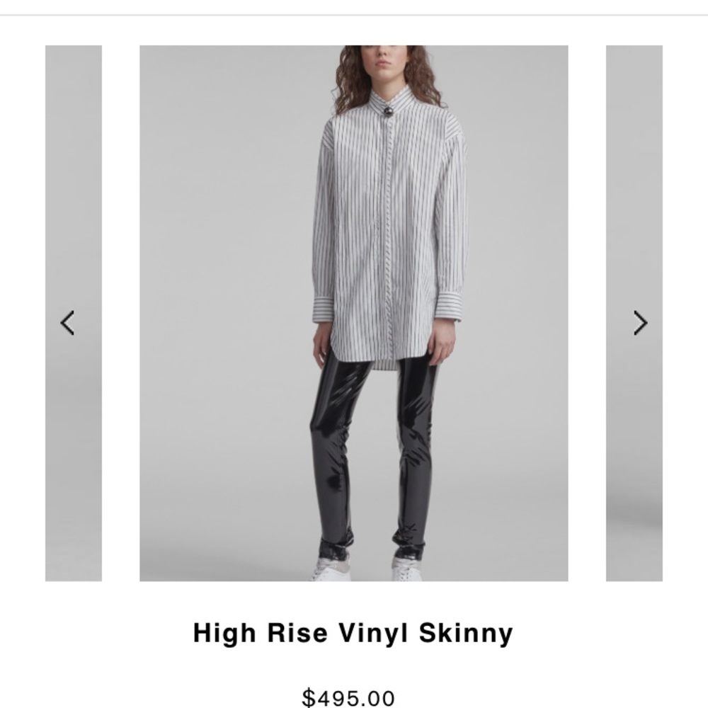 Rag and bone high rise vinyl pants new with tags